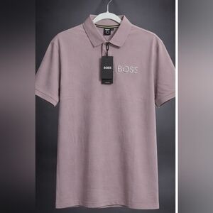 BOSS Men's Mauve Polo Shirt